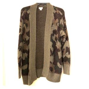 Camo Mossimo sweater cardigan Small Target